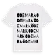 White t-shirt med Ödemark ordlek t-shirt