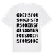 White t-shirt med Odensfors ordlek t-shirt
