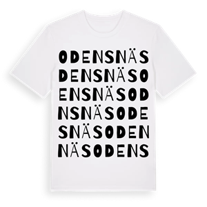 Odensnäs ordlek t-shirt – ekologisk bomull t-shirt från Pinshirt