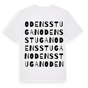 Odensstugan ordlek t-shirt – ekologisk bomull t-shirt från Pinshirt