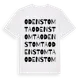 White t-shirt med Odenstomta ordlek t-shirt