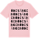 Pink Cotton t-shirt med Ödesängen ordlek t-shirt