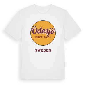 Ödesjö cirkel t-shirt – ekologisk bomull t-shirt från Pinshirt