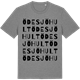 Mid Heather Gray t-shirt med Ödesjöhult ordlek t-shirt