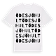 Ödesjöhult ordlek t-shirt