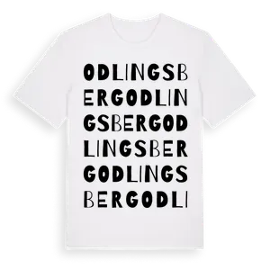 Odlingsberg ordlek t-shirt – ekologisk bomull t-shirt från Pinshirt