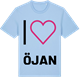 Blue Soul t-shirt med Jag älskar Öjan t-shirt stort tryck
