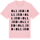 Pink Cotton t-shirt med Oklunda ordlek t-shirt