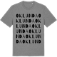 Mid Heather Gray t-shirt med Oklunda ordlek t-shirt