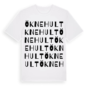 Öknehult ordlek t-shirt – ekologisk bomull t-shirt från PinShirt