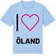 Blue Soul t-shirt med Jag älskar Öland t-shirt stort tryck