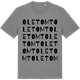 Mid Heather Gray t-shirt med Oletomt ordlek t-shirt