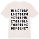 Vintage White t-shirt med Ölmetorp ordlek t-shirt