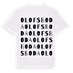 White t-shirt med Olofsboda ordlek t-shirt