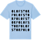 Blue Soul t-shirt med Olofstorp ordlek t-shirt
