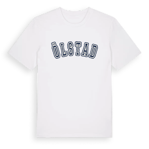 Ölstad college t-shirt – ekologisk bomull t-shirt från Pinshirt