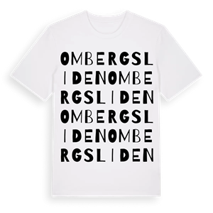Ombergsliden ordlek t-shirt – ekologisk bomull t-shirt från Pinshirt