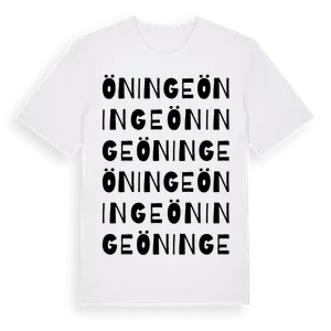 Öninge ordlek t-shirt – ekologisk bomull t-shirt från Pinshirt
