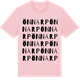 Pink Cotton t-shirt med Önnarp ordlek t-shirt