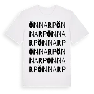 Önnarp ordlek t-shirt – ekologisk bomull t-shirt från Pinshirt
