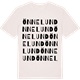 Vintage White t-shirt med Önnelund ordlek t-shirt