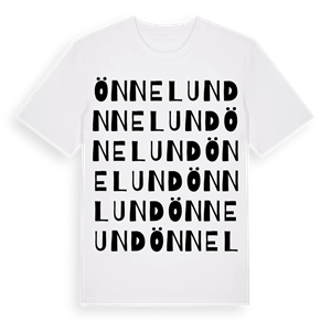 Önnelund ordlek t-shirt – ekologisk bomull t-shirt från Pinshirt