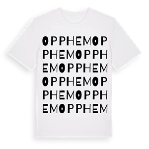 Opphem ordlek t-shirt – ekologisk bomull t-shirt från PinShirt