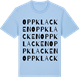 Blue Soul t-shirt med Oppklacken ordlek t-shirt