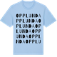 Blue Soul t-shirt med Opplunda ordlek t-shirt