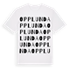 White t-shirt med Opplunda ordlek t-shirt