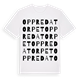 Oppredatorpet ordlek t-shirt