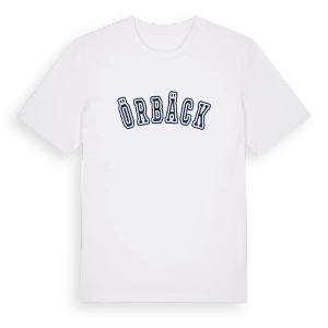 Örbäck college t-shirt – ekologisk bomull t-shirt från Pinshirt
