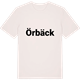 Vintage White t-shirt med Örbäck fetstil t-shirt