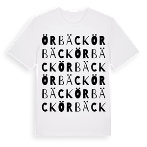 Örbäck ordlek t-shirt – ekologisk bomull t-shirt från Pinshirt