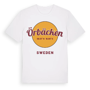 Örbäcken cirkel t-shirt – ekologisk bomull t-shirt från Pinshirt
