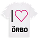 Jag älskar Örbo t-shirt stort tryck