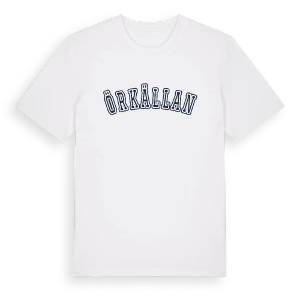 Örkällan college t-shirt – ekologisk bomull t-shirt från Pinshirt