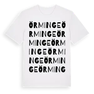 Örminge ordlek t-shirt – ekologisk bomull t-shirt från Pinshirt