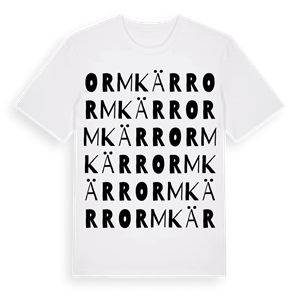 Ormkärr ordlek t-shirt – ekologisk bomull t-shirt från Pinshirt