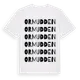 White t-shirt med Ormudden ordlek t-shirt