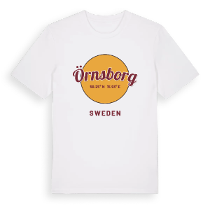 Örnsborg cirkel t-shirt – ekologisk bomull t-shirt från Pinshirt
