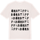 Vintage White t-shirt med Örntäppan ordlek t-shirt