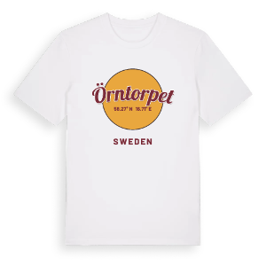 Örntorpet cirkel t-shirt – ekologisk bomull t-shirt från Pinshirt