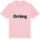 Pink Cotton t-shirt med Orräng fetstil t-shirt