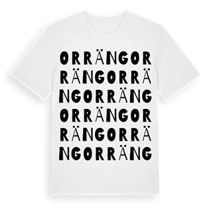 Orräng ordlek t-shirt – ekologisk bomull t-shirt från Pinshirt