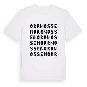 Orrmossen ordlek t-shirt – ekologisk bomull t-shirt från Pinshirt