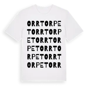 Orrtorpet ordlek t-shirt – ekologisk bomull t-shirt från Pinshirt