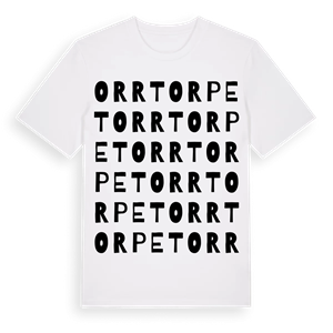 Orrtorpet ordlek t-shirt – ekologisk bomull t-shirt från Pinshirt
