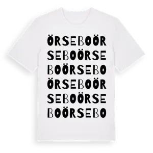 Örsebo ordlek t-shirt – ekologisk bomull t-shirt från Pinshirt