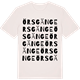 Vintage White t-shirt med Örsgänge ordlek t-shirt